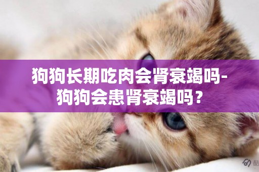 狗狗長期吃肉會腎衰竭嗎-狗狗會患腎衰竭嗎？