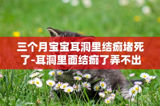 三個月寶寶耳洞里結痂堵死了-耳洞里面結痂了弄不出來
