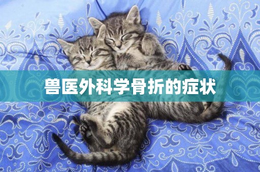 獸醫外科學骨折的癥狀