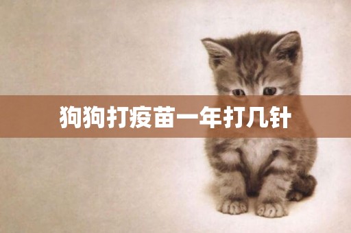 狗狗打疫苗一年打幾針