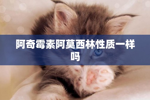 阿奇霉素阿莫西林性質一樣嗎