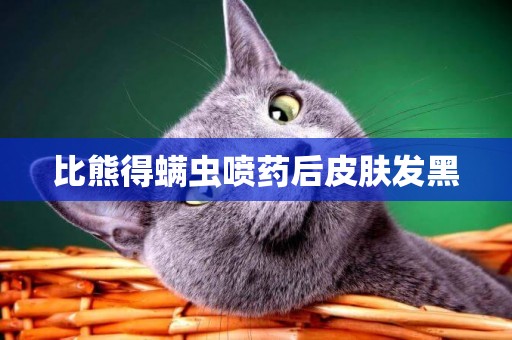 比熊得螨蟲噴藥后皮膚發黑