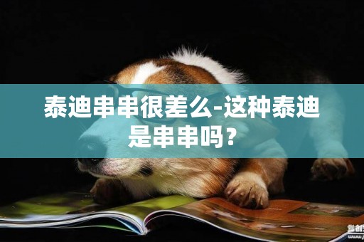 泰迪串串很差么-這種泰迪是串串嗎？