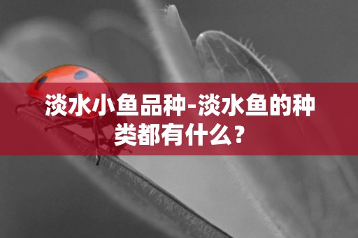 淡水小魚品種-淡水魚的種類都有什么？