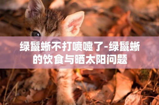 綠鬣蜥不打噴嚏了-綠鬣蜥的飲食與曬太陽問題