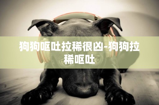 狗狗嘔吐拉稀很兇-狗狗拉稀嘔吐