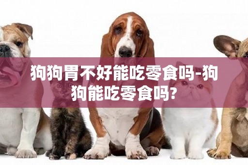 狗狗胃不好能吃零食嗎-狗狗能吃零食嗎?