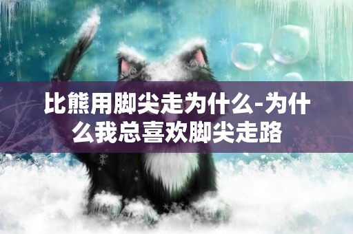 比熊用腳尖走為什么-為什么我總喜歡腳尖走路