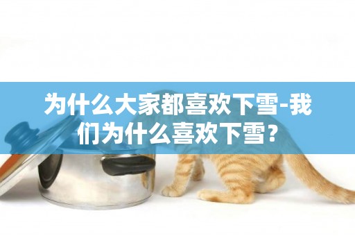 為什么大家都喜歡下雪-我們為什么喜歡下雪？