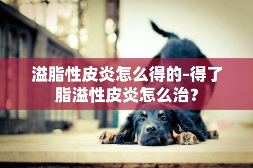 溢脂性皮炎怎么得的-得了脂溢性皮炎怎么治？