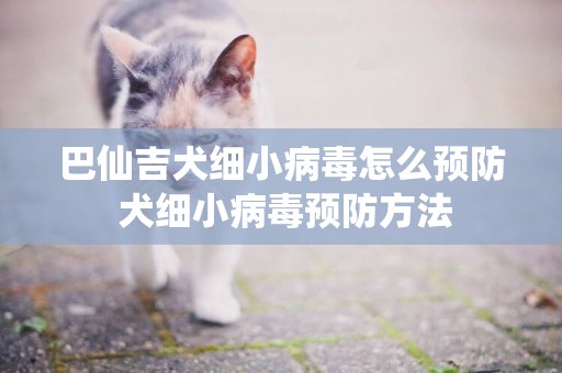 巴仙吉犬細小病毒怎么預防 犬細小病毒預防方法