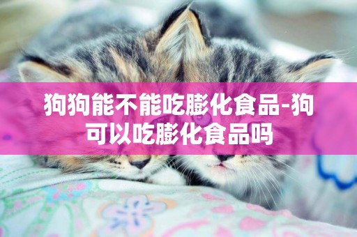 狗狗能不能吃膨化食品-狗可以吃膨化食品嗎