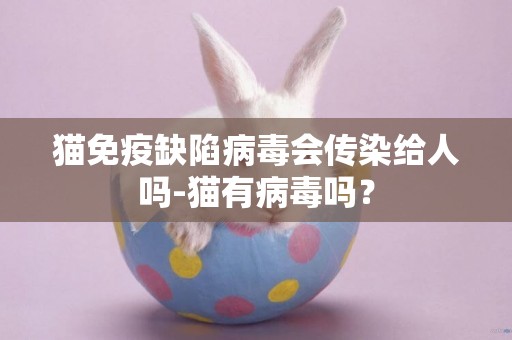 貓免疫缺陷病毒會傳染給人嗎-貓有病毒嗎？
