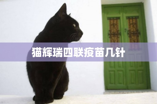 貓輝瑞四聯疫苗幾針