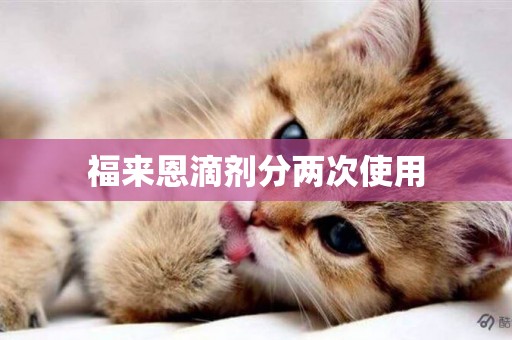 福來恩滴劑分兩次使用