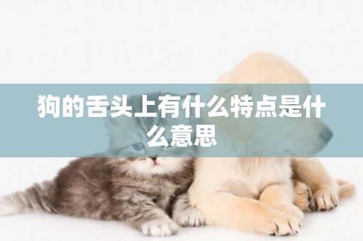 狗的舌頭上有什么特點是什么意思