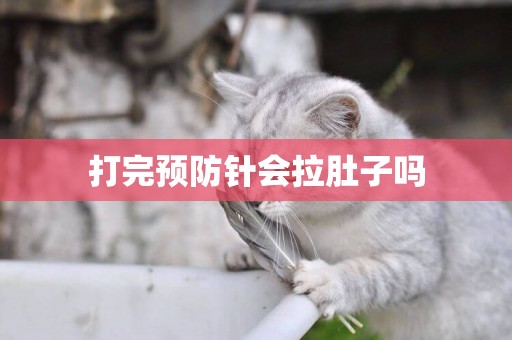 打完預防針會拉肚子嗎