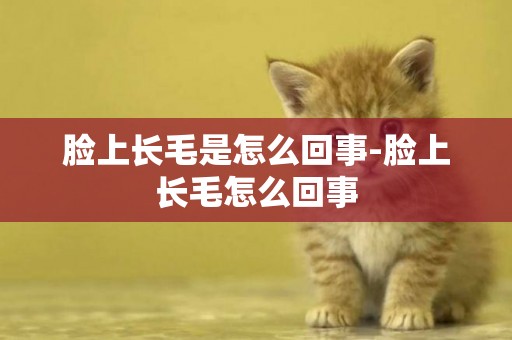 臉上長毛是怎么回事-臉上長毛怎么回事