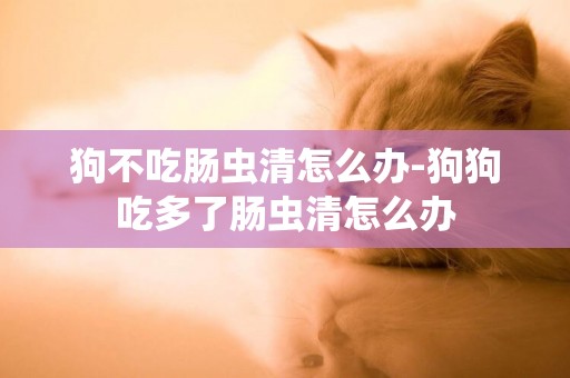 狗不吃腸蟲清怎么辦-狗狗吃多了腸蟲清怎么辦