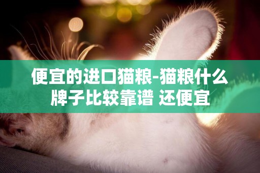 便宜的進口貓糧-貓糧什么牌子比較靠譜 還便宜