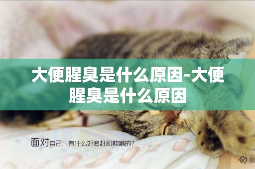 大便腥臭是什么原因-大便腥臭是什么原因
