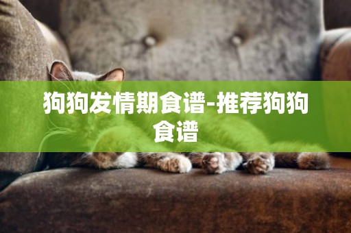 狗狗發情期食譜-推薦狗狗食譜