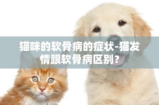 貓咪的軟骨病的癥狀-貓發情跟軟骨病區別？