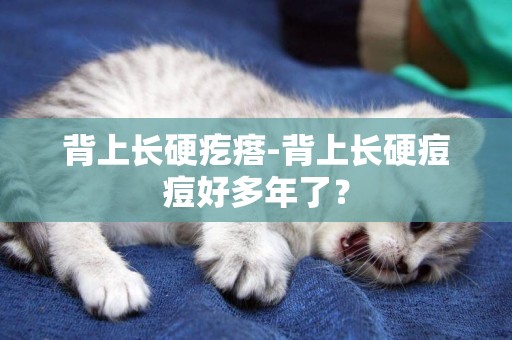 背上長硬疙瘩-背上長硬痘痘好多年了？