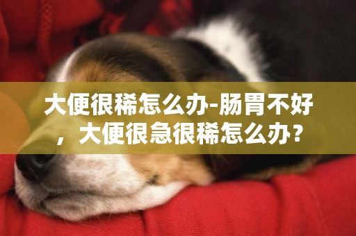 大便很稀怎么辦-腸胃不好，大便很急很稀怎么辦？