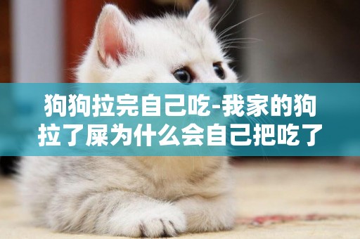 狗狗拉完自己吃-我家的狗拉了屎為什么會自己把吃了