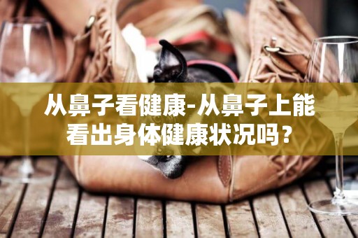 從鼻子看健康-從鼻子上能看出身體健康狀況嗎？
