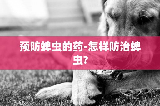 預防蜱蟲的藥-怎樣防治蜱蟲?