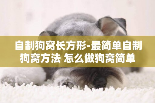 自制狗窩長方形-最簡單自制狗窩方法 怎么做狗窩簡單
