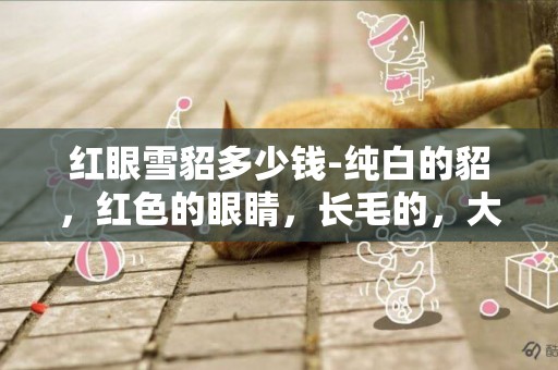 紅眼雪貂多少錢-純白的貂，紅色的眼睛，長毛的，大概值多少錢？