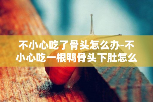 不小心吃了骨頭怎么辦-不小心吃一根鴨骨頭下肚怎么辦