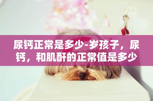 尿鈣正常是多少-歲孩子，尿鈣，和肌酐的正常值是多少