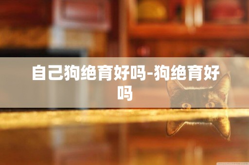 自己狗絕育好嗎-狗絕育好嗎