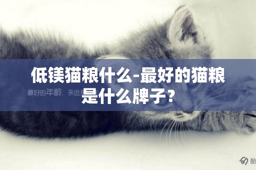 低鎂貓糧什么-最好的貓糧是什么牌子？