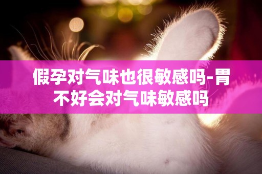假孕對氣味也很敏感嗎-胃不好會對氣味敏感嗎