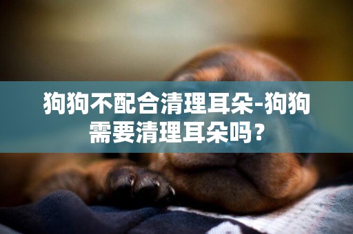 狗狗不配合清理耳朵-狗狗需要清理耳朵嗎？