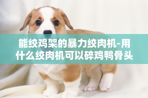 能絞雞架的暴力絞肉機-用什么絞肉機可以碎雞鴨骨頭的？