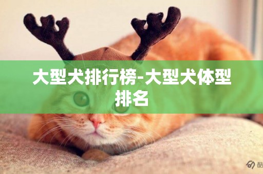 大型犬排行榜-大型犬體型排名