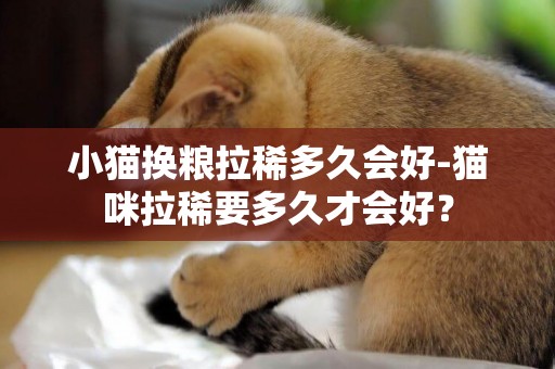 小貓換糧拉稀多久會好-貓咪拉稀要多久才會好？