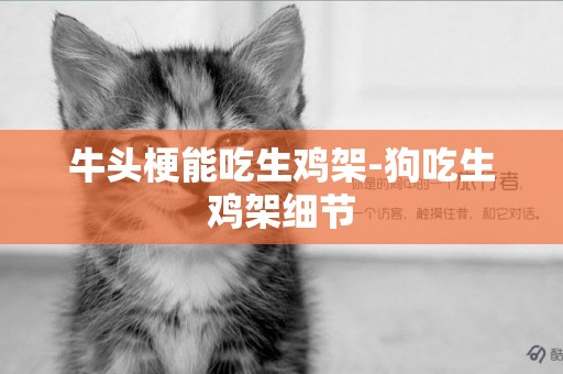 牛頭梗能吃生雞架-狗吃生雞架細節