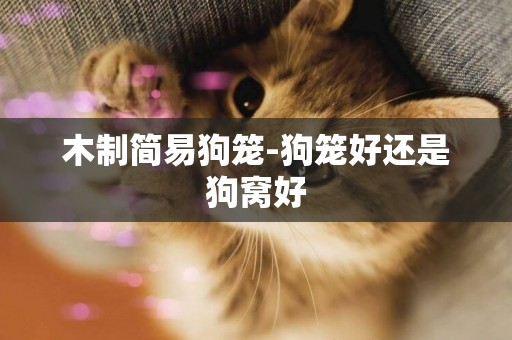 木制簡易狗籠-狗籠好還是狗窩好