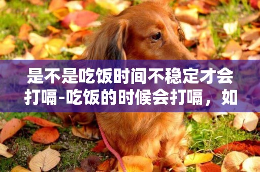 是不是吃飯時間不穩定才會打嗝-吃飯的時候會打嗝，如何快速不打嗝？