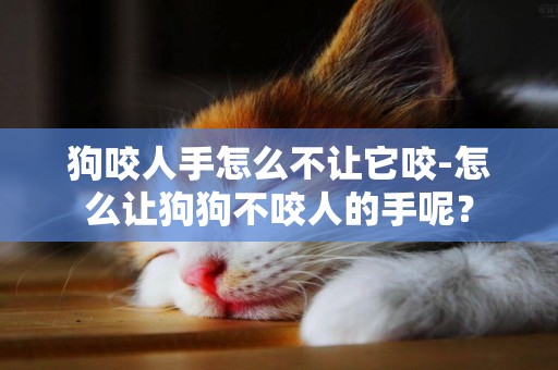 狗咬人手怎么不讓它咬-怎么讓狗狗不咬人的手呢？