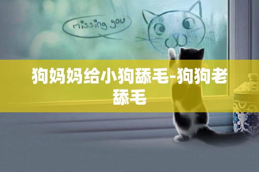 狗媽媽給小狗舔毛-狗狗老舔毛