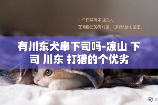 有川東犬串下司嗎-涼山 下司 川東 打獵的個優劣