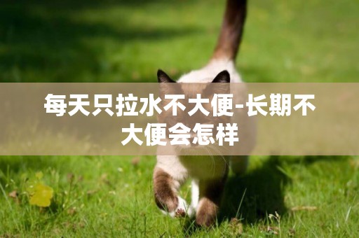 每天只拉水不大便-長期不大便會怎樣